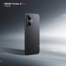 The Redmi Turbo 4 in black. (Image source: Redmi)