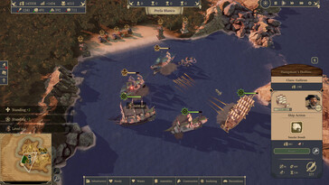 An image showing a naval battle in Republic of Pirates.