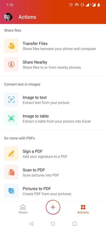 Some screenshots from the new mobile Office app. (Source: Android Police)