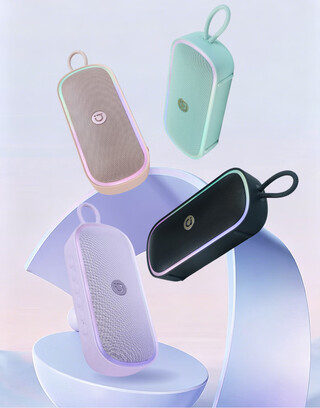 The four color options of the A-bean 20W portable speaker