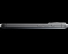 There are multiple versions of this promotional video. Pictured: a side view of the iPhone 17 Pro Max.