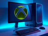 Xbox logo shown on gaming PC monitor
