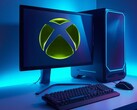 Xbox logo shown on gaming PC monitor