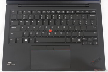 Familiar ThinkPad keyboard layout but with small icon changes to the Function keys