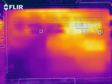 Heat development - bottom (load)