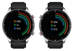 The full-sized GTR 2 has a rotatable screen for left and right-hand use. (Image source: Amazfit)