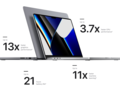The 16-inch M1 Max gets a new high-power mode, but the 14-inch model misses out. (Image: Apple)
