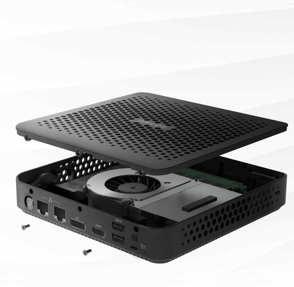 HUNSN BM34: Fanless mini PC debuts from US$200 with eight USB