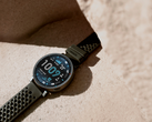 The Amazfit Active Max smartwatch, pictured against a rock-textured background. (Image source: Amazfit)
