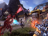 Borderlands 2 screenshot showing monsters fighting Zero