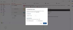 Confidential Mode feature in Gmail (Source: The Verge)