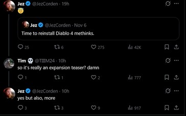 Jez Corden response to The Game Awards sculpture tease #2 (Image source: screenshot, Jez Corden X account)