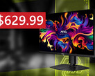 The 27-inch MSI MAG 271QPX QD-OLED gaming monitor has reached an all-time low price on Amazon. (Image source: MSI - edited)