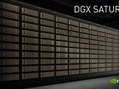 The SaturnV Ai supercomputer consists of 660 nodes spread on 5 rows. (Source: Nvidia)