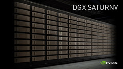 The SaturnV Ai supercomputer consists of 660 nodes spread on 5 rows. (Source: Nvidia)