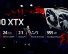 The RDNA 3-based AMD Radeon RX 7900 XTX desktop graphics card has been announced (image via AMD)