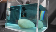 The newly-developed adhesive can increase its gripping force by up to 1,000 times when activated and release objects within just 30 milliseconds. (Image source: Alex Parrish / Virginia Tech)