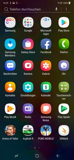 Samsung Galaxy M20: app drawer