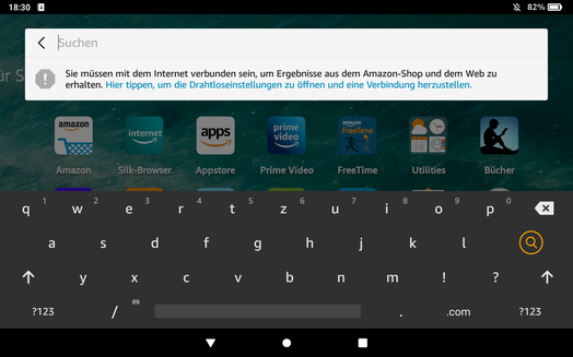 Amazon Fire HD 8 Plus (2020) - Text input