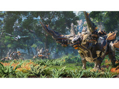 A screenshot from the game Light of Motiram that shows off one of its mechanimals. (Image source: Steam)