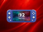 Banner showing Switch Lite with Switch 2 logo