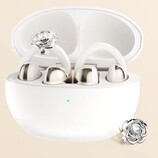 The TCL CrystalClip open-ear earbuds arrive as a Swarovski-crystal special-edition model as well as a standard one.