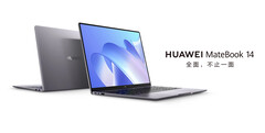 Huawei sells the MateBook 14 2022 in two colour and processor options. (Image source: Huawei)