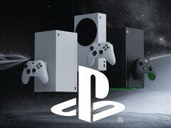 Xbox consoles are shown with PlayStation logo (Image source: Xbox Wire, Sony PlayStation with edits)