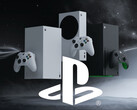 Xbox consoles are shown with PlayStation logo (Image source: Xbox Wire, Sony PlayStation with edits)