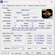 CPU-Z main page