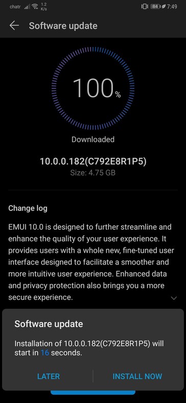 Mate 20 Pro received EMUI 10 in Canada. (Source: u/stakarkVN)