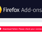 A user may see this message when trying to get their missing extension(s) back. (Source: Mozilla)