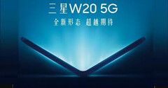 A Galaxy W20 poster. (Source: Samsung)
