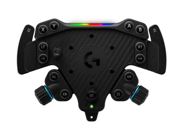 RS wheel hub with RGB rev lights. (Image source: Logitech)