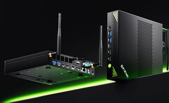 The NucBox K10 mini PC can accommodate up to three SSDs (Image source: GMKtec)