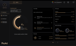 Performance profiles in ProArt Creator Hub