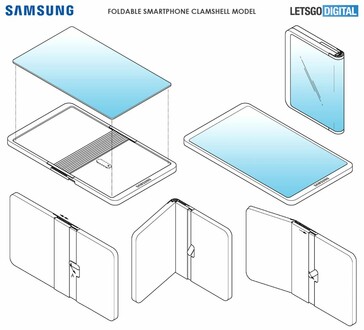 The slider on the back locks the two halves in unfolded mode. (Source: LetsGoDigital)