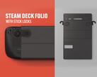 The Steam Deck Folio will ship with a PU outer and a microfibre inner. (Image source: Andrew Reeves)