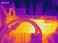 Heat map of the MSI GeForce RTX 2080 Ti Gaming X Trio during a stress test (PT 100%)