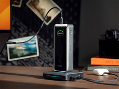 The Prime 26K power bank is now available in the EU at €199.99. Pictured: a promo picture of the portable charger. (Image source: Anker)