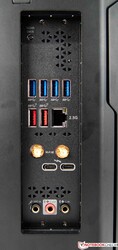 External ports on the back of the Corsair One i300