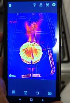 Doogee S98 Pro hands-on review, thermal camera in action (Source: Own)