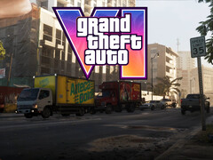 GTA 6 banner showing traffic in Vice City