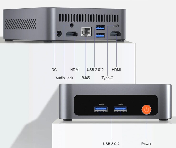 The external interfaces of the Ninkear M7 (Source: Ninkear)