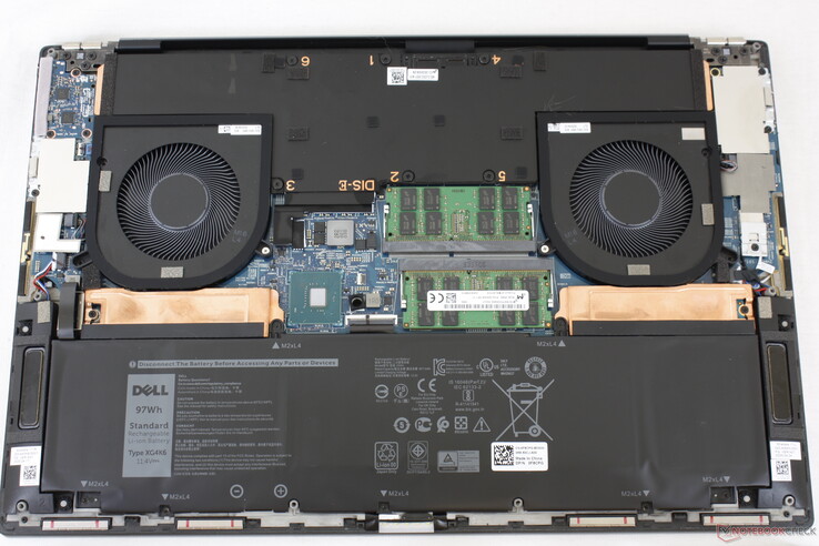 A T5 Torx wrench and sharp edge are required to remove the bottom panel. Users have access to 2x SODIMM and 2x M.2 storage bays