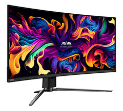 The MAG 341CQP QD-OLED is available from $899.99 in the US. (Image source: MSI)