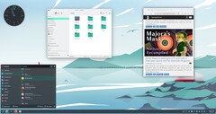 Manjaro 24.0 &quot;Wynsdey&quot; desktop (Image source: GamingOnLinux)