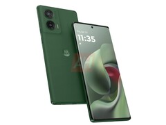 Unofficial image of Moto G96 5G in Greener Pastures color. (Image source: Android Headlines)