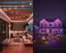 Philips' new Festavia Permanent string lights (right) and globe string lights (left). (Image source: Philips)