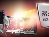 The Ryzen 5000 series will work on AMD 400 and 500 series motherboards, eventually. (Image source: ASRock)